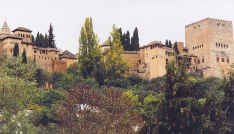 Le Palais Nasride vue de l'Albayzin.
